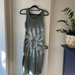 Anthropologie Jersey Tie Dye dress